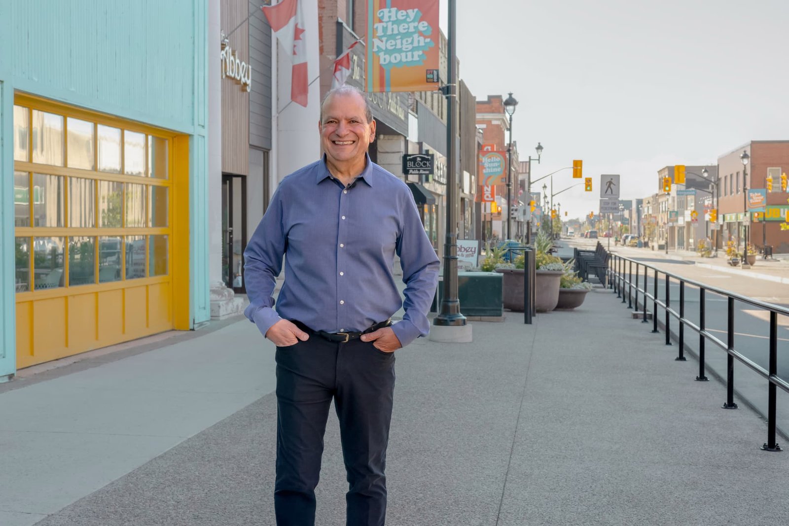 David Mendicino standing in downtown North Bay